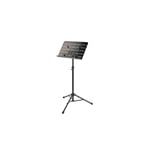 K&M 11965 Orchestra music stand with tablet holder, Sort stål