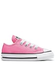 Converse Infant Girls OX Trainer - Pink, Pink, Size 6 Younger