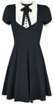 Jawbreaker In A Mood Tie Neck Dress Short dress black white