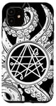 iPhone 11 Geometric Lovecraftian Necronomicon Sigil & White Tentacles Case