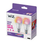 WiZ A60 LED-lamppu matta WiFi E27 8,5W RGBW 2 kpl