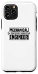 Coque pour iPhone 11 Pro Ingénieur mécanique drôle - Génie maléfique intelligemment