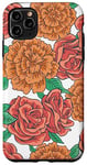 Coque pour iPhone 11 Pro Max Rose Garden Flower Rose corail clair Motif faon