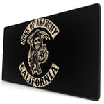 Sons A-na-rchy Logo Mouse Pad Rectangle Non-Slip Rubber Gaming/Working Geek Mousepad Comfortable Desk Mousepad Gift 15.8x29.5 in