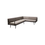Cinas - Rio 4 personer Loungesoffa Gråa dynor/Antracit Aluminium