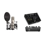 RØDE NT1A - Microphone condensateur avec Support Antichoc et Filtre Anti-Pop pour la Production Musicale, l'enregistrement Vocal et Interface Audio USB