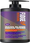 Fudge Professional Clean Blonde Damage Rewind Shampoo, Bulk Size, Intense Purple