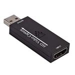 TenYua HDMI Video Capture Card Device for PC PS4 Game Live Streaming 4K 1080P HD VHS Board USB 2.0 Grabber Recorder HDMI (black)