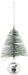 Julepynt, Tree & bell by House Doctor (H: 8 cm. B: 8 cm. L: 13 cm., Grøn)