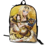Kimi-Shop Sword Art Online Alicization-Alice Anime Cartoon Cosplay Canvas Shoulder Bag Backpack Classic Lightweight Travel Daypacks School Backpack Laptop Backpack