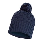 Buff Unisex Airon Knitted and Band Polar Fleece Hat, Dark Denim, Adult UK