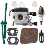 AISENPARTS C1Q-S97A Carburetor Replacement for STIHL FS55 FS55R FS55RC KM55 HL45 KM55R FS38 w/Fuel Line Kit