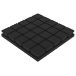 Ljudabsorbent till vägg - Akustikpanel Grid 50x50cm