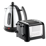 Dualit 4 Slice Toaster & 1.5 Litre Kettle Set, Black