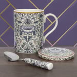 William Morris Lodden - Presentset med mugg, glasunderlägg & tesked