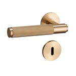 Buster + Punch - Door Lever Handle & Key Escutcheon Plate Brass - Brass - Guld - Beslag