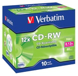 VERBATIM 43148 CDRW 80MIN 700MB 10XSPEED 10PK SCATCH RESISTANT - (Consumables > CD Media)