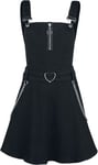Jawbreaker Love Me Right Dungeree Style Dress Short dress black