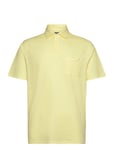 Classic Fit Cotton-Linen Polo Shirt Tops Polos Short-sleeved Yellow Polo Ralph Lauren
