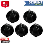 5X GENUINE BELLING COOKER FAN OVEN HOB GAS HOB CONTROL DIAL KNOB SWITCH BLACK