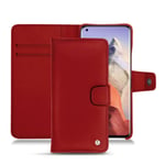 Housse cuir Xiaomi Mi 11 Ultra - Rabat portefeuille - Rouge - Cuir lisse - Neuf