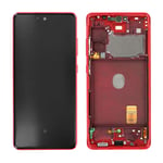 Itstek - Original Replacement For Samsung Galaxy S20 FE 5G SM-G781 LCD Screen Replacement -Repair Part (Cloud Red)