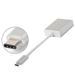 vococal câble adaptateur usb 3.1 type c vers hdmi pour apple macbook nokia n1 table usb argent l12560