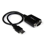 Startech 30 cm USB till RS232 seriell DB9 kabeladapter med COM-retention