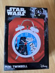 Star Wars Darth Vader Twinbell Mini Alarm Clock. Childs Bedroom Sci Fi Cool Gift