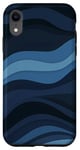 Coque pour iPhone XR Blue Waves Ocean Pattern Simple Phone Cover