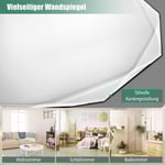 Badrumsspegel hängande spegel explosionssäker väggspegel badrumsspegel för badrum rund 76 x 76 x 5 cm