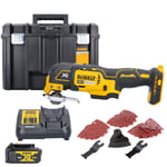 DeWalt DCS355 18V Brushless Oscillating-Multi Tool With Accessories + 1 x 4.0...