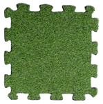 GUMMIPLATTA 8 MM MED KONSTGRÄS 60X60 CM