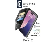 Cellularline 8018080492631, Folio, Apple, Iphone Se (2025), 15,5 Cm (6.1"), Svart