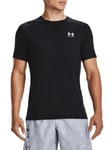 Under ArmourHeatGear Fitted Short Sleeve T-Shirt - Black/White