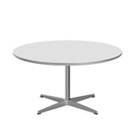 Fritz Hansen - A223 Cirkulär Soffbord, Ø90 cm, Laminat, White - Soffbord - Arne Jacobsen,Piet Hein - Vit - Metall/Trä