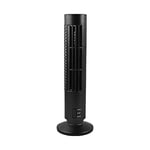 Usb Tower Fan ,Bladeless Fan Tower Electric Fan Mini Vertical Air Conditioner,2 Speeds,Table Ventilator For Office & Desk, Cool Air Blower, Connect to PC . (Black)