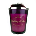 Candle Queen Luxury Cerise Pom Pom Scented Candle, (Blackberry & Bay, Large)