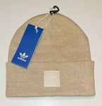 Adidas Originals Beanie Hat Womens Gold Glitter OSFM AC Cuff Knit 100% Genuine 