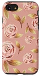 Coque pour iPhone SE (2020) / 7 / 8 Rose rose mignon rose pâle floral