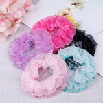 1pc Cute Girl Bun Mesh For Hair Baby Net Cover Acces Rose Red