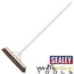 Sealey Broom 24"(600mm) Stiff/Hard Bristle Brush Sweep Clean Cleaning Floor