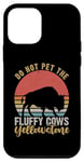 Coque pour iPhone 12 mini Ne caressez pas les vaches pelucheuses Buffalo & Bison du parc Yellowstone
