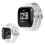Fitbit Versa silicone watch band - White