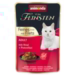 Ekonomipack: animonda Vom Feinsten Adult Pouch 36 x 85 g - Nötkött & kalkonfilé