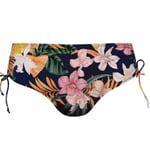 Rosa Faia Tropical Sunset Bikini Bottom Blå m blommor 44 Dam