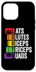 Coque pour iPhone 13 Pro Max LGBTQ Haltérophilie Latéraux Fessiers Biceps Triceps