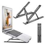 Laptop Stand, Adjustable Aluminum Foldable Portable Notebook Stand Tablets Riser Compatible with MacBook, iPad, Acer, Dell and 10 -15.6” Devices