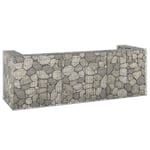Gabionmur för soptunnor galvaniserat stål 325x100x110 cm