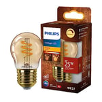 Philips Ampoule LED Vintage Ambrée 25 W, Culot E27, Blanc Chaud 2200K, Dimmable